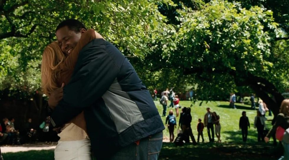 Sandra Bullock and Quinton Aaron in The Blind Side