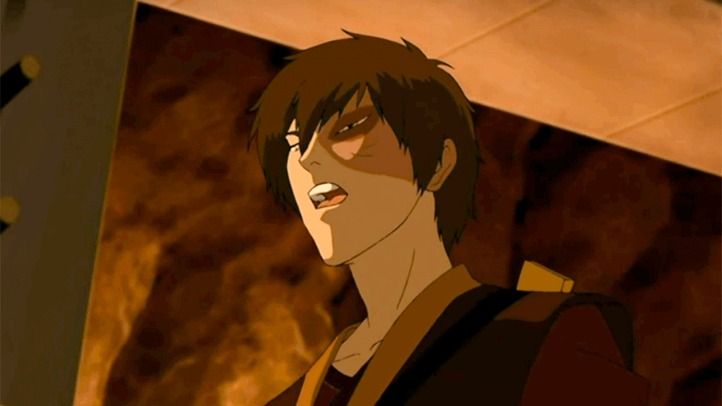 Zuko stands up to Fire Lord Ozai in "Day of the Black Sun, Part 2"