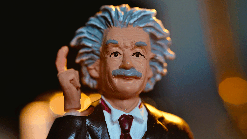 Albert Einstein figure. Photo by Andrew George on Unsplash