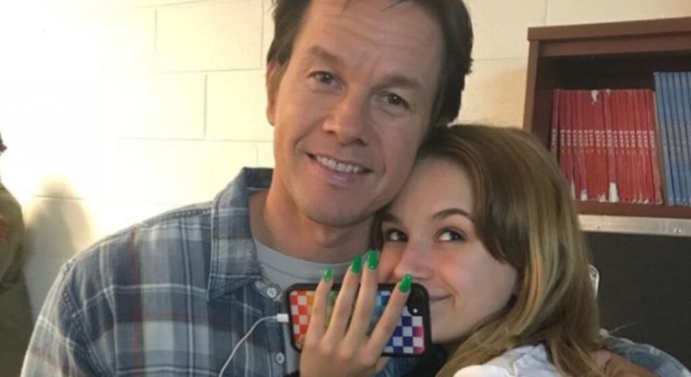 Mark Wahlberg selfie with daughter Elle Rae.