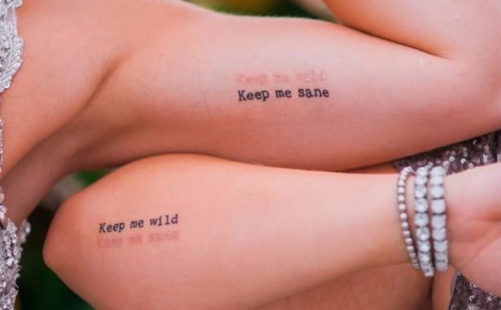 meaningful sister tattoos meaningful words