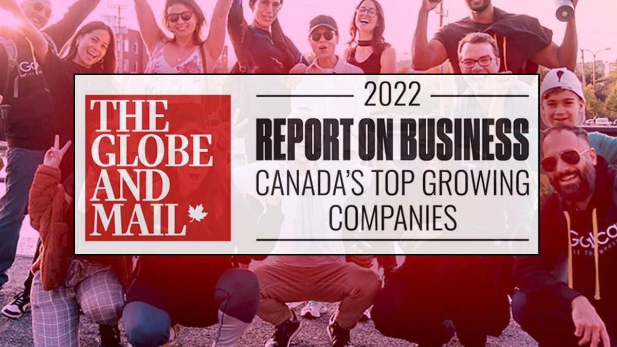 Goalcast ranked 206 Top Growing Canadian Company in 2022 by Globe and Mail
