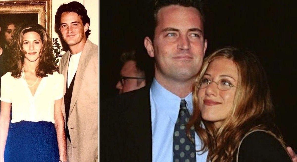 Young Jennifer Aniston and Matthew Perry