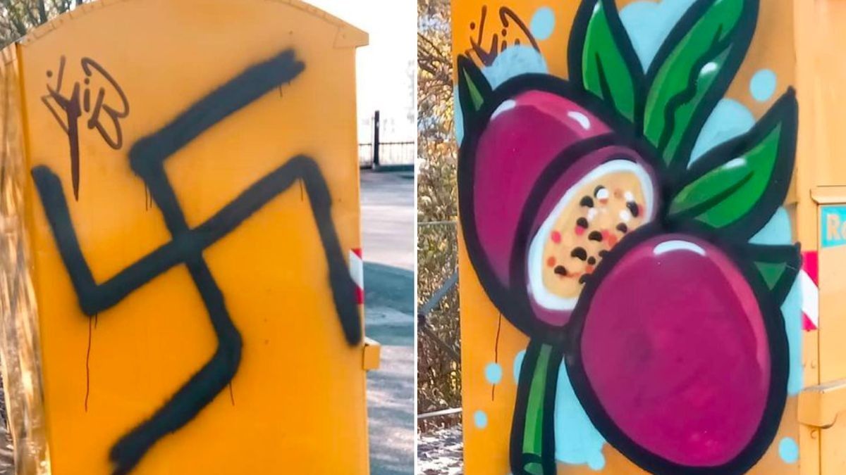 Slogans Meant to Spread Hate – How One Street Artist Uses Them to Bring People Together