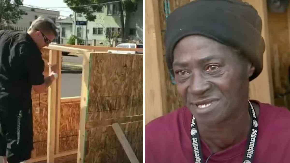 Man Builds Homeless Grandmother “Sleeping in the Dirt” a Tiny Home