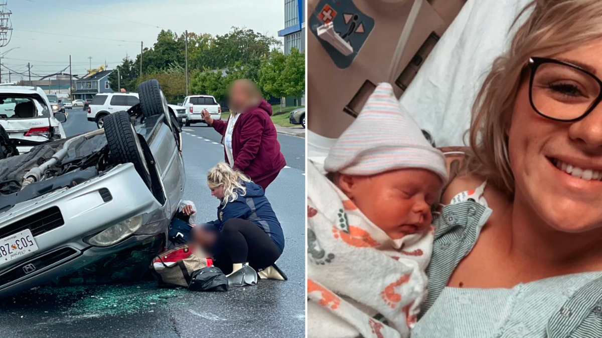 Pregnant Firefighter Heroically Saves Woman in Car Crash – And Then Goes Right to the Hospital to Give Birth