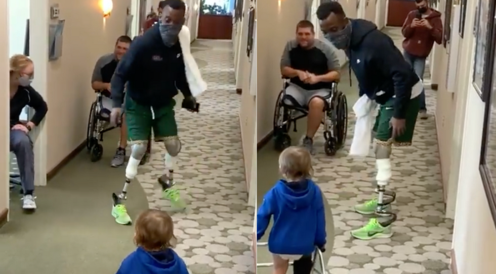 Blake Leeper Praises 2-Year-Old Boy With a Prosthetic Leg Learning to Walk