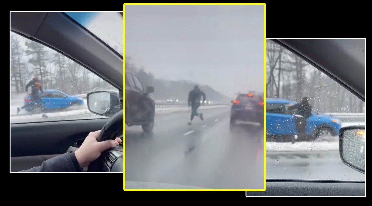“Highway Hero”: Watch This Man Dodge In and Out of Traffic to Save Unconscious Driver (VIDEO)