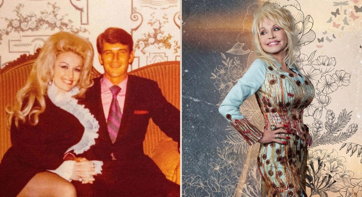 Dolly Parton and husband Carl Dean in the 60s.