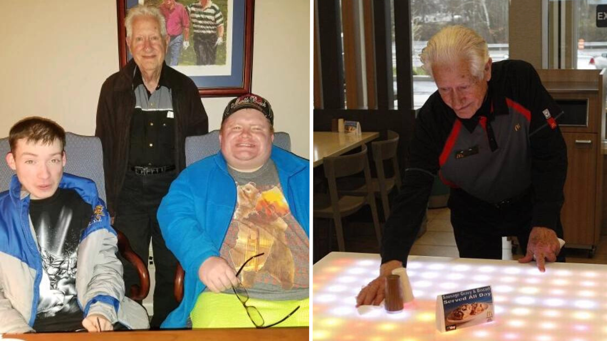 85-Year-Old McDonald’s Employee Responsible for His Adult Grandkids Can’t Retire – But One Customer Changes Everything