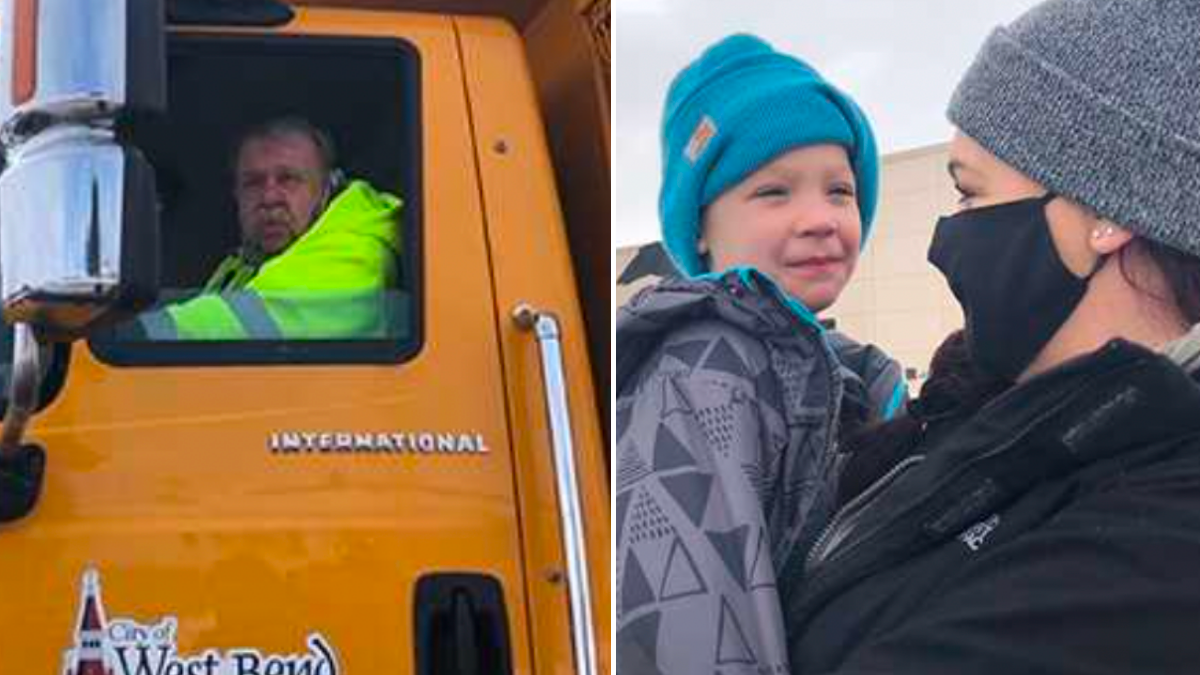 Hero Snowplow Driver Saved a 5YearOld Boy from Dying in the Cold