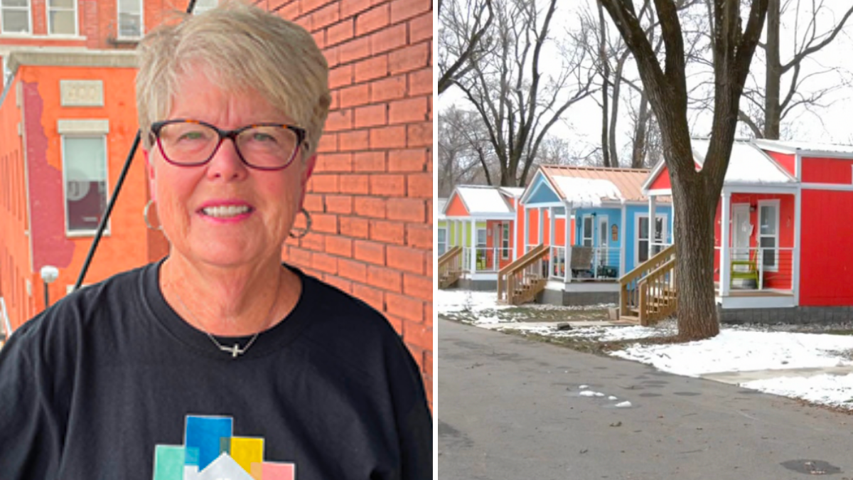 Retiree Moves Downtown and Realizes How Awful the Homeless Problem Is — So She Started Building Homes for The Houseless Herself