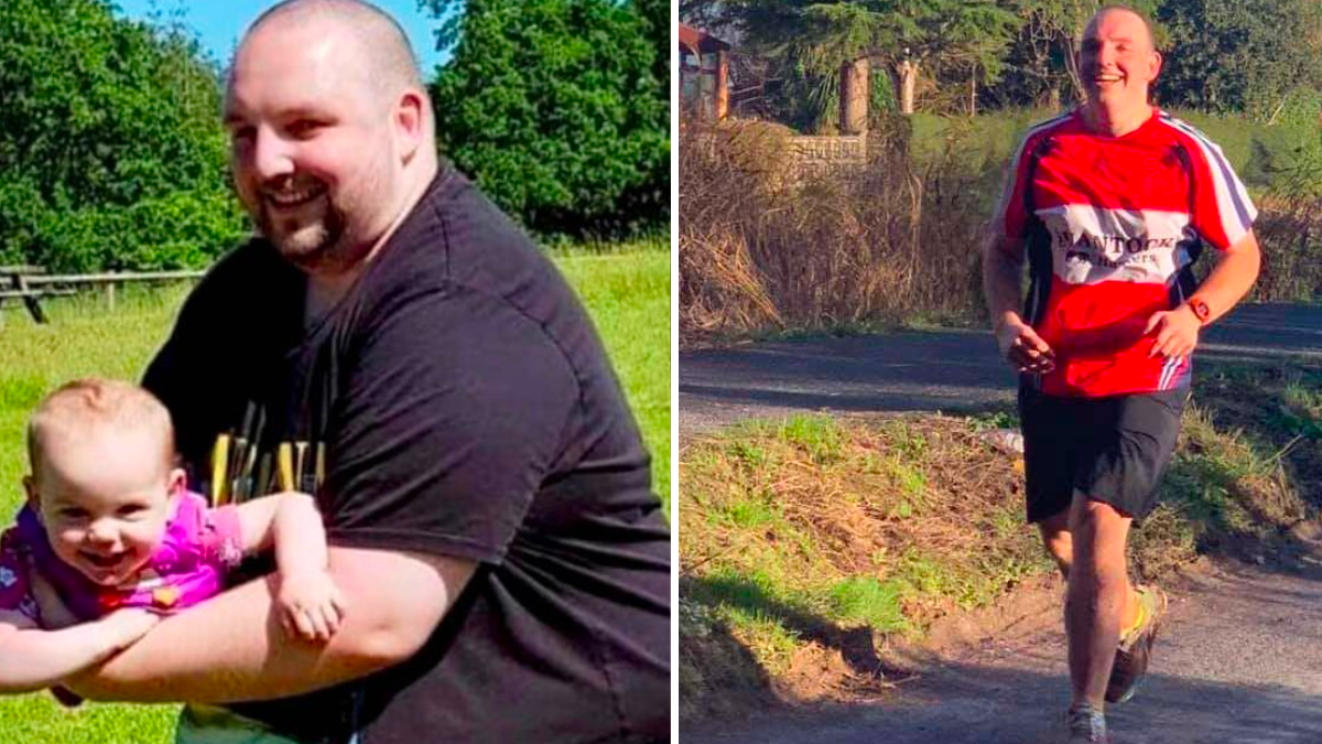 441-Lb Dad Loses More Than Half His Weight to Get Healthy for His Kids — Now He’s Running Marathons