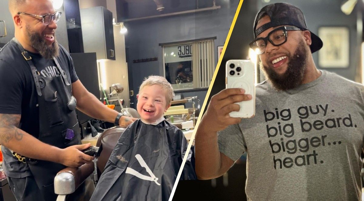 Kindhearted Barber Gifts Free Haircuts to Disabled Children on His Days Off