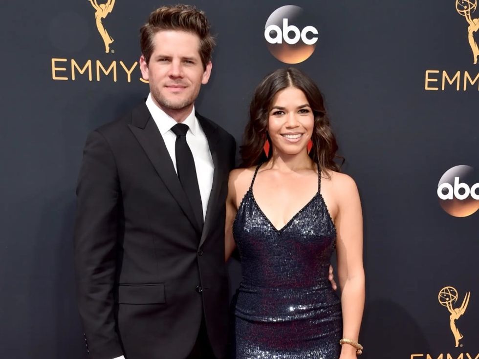 America ferrera and husband ryan piers williams at the Emmys