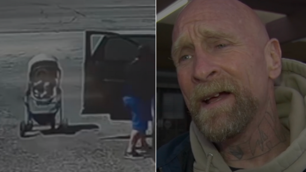 Homeless Man Sees a Stroller Rolling Into Oncoming Traffic — His Quick Thinking Prevents a Tragedy