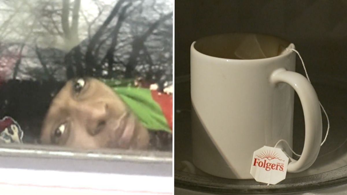 homeless man sleeping in a car and a cup of coffee