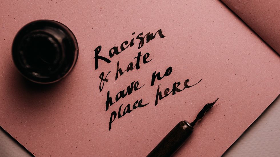 "racism and hate have no place here."
