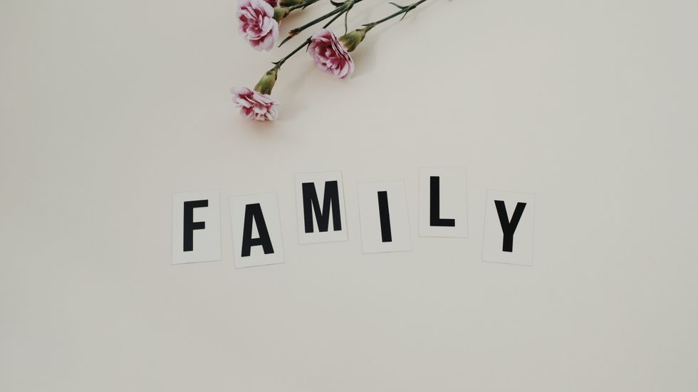 "family" on a white background
