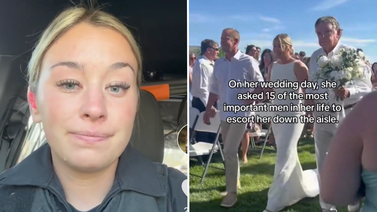 16-Year-Old Puts Her Abusive Father in Jail – Today, the Police Officers Who Arrested Him Walked Her Down the Aisle