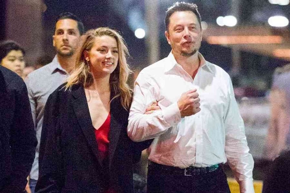 Elon Musk and Amber Heard Together