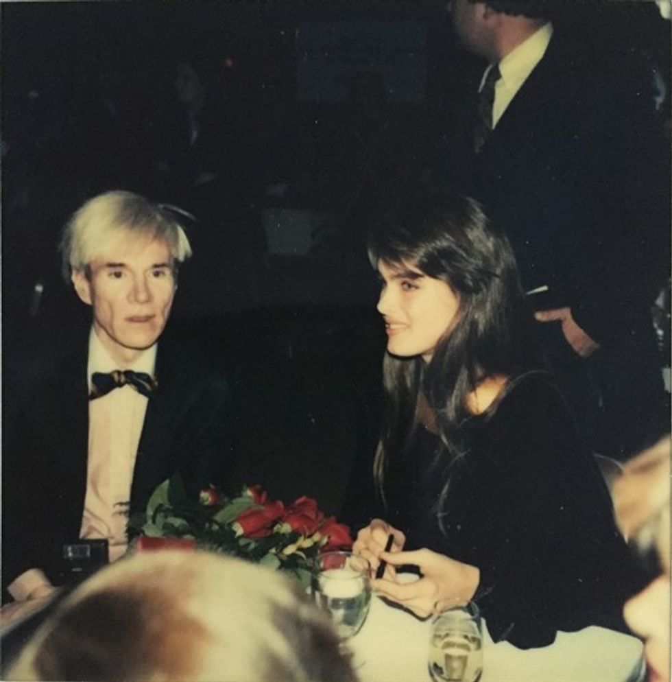 Brooke Shields and Andy Warhol in the 80's