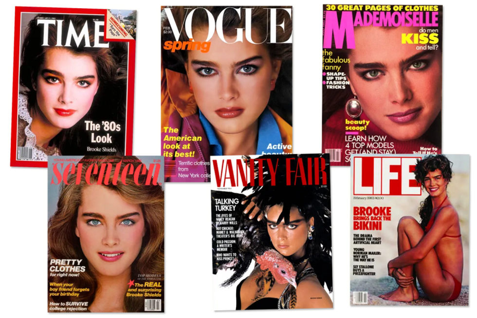 Brooke Shields Today and Yesterday