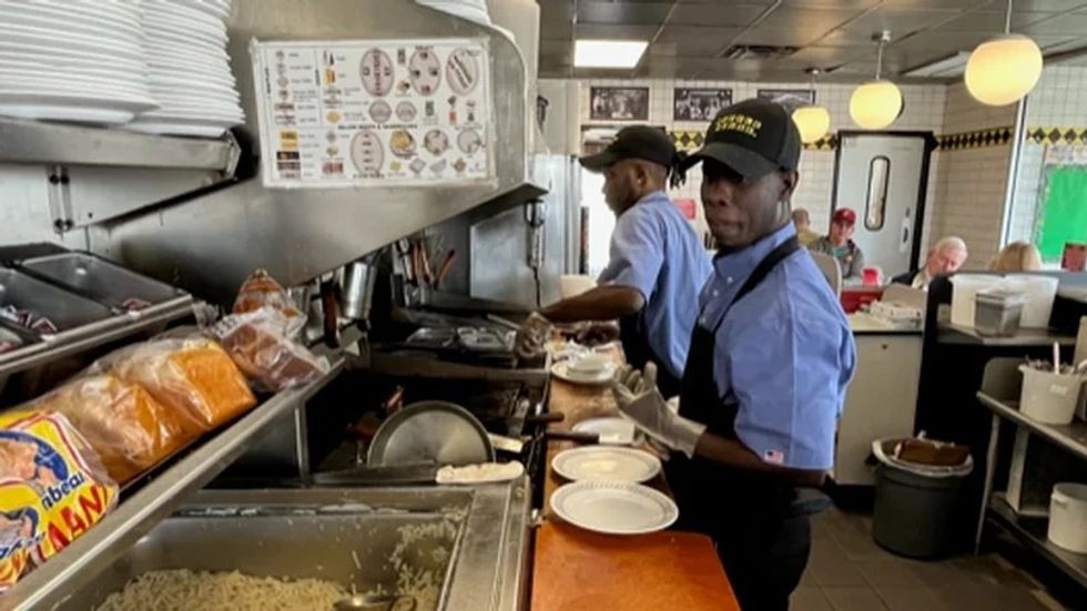 Waffle House employees working