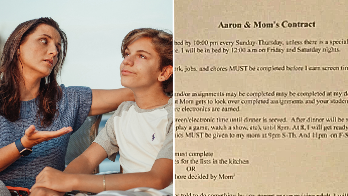Mom Has Enough of 13-Year-Old Son’s Entitled Behavior – So She Draws Up a Contract to Teach Him a Lesson
