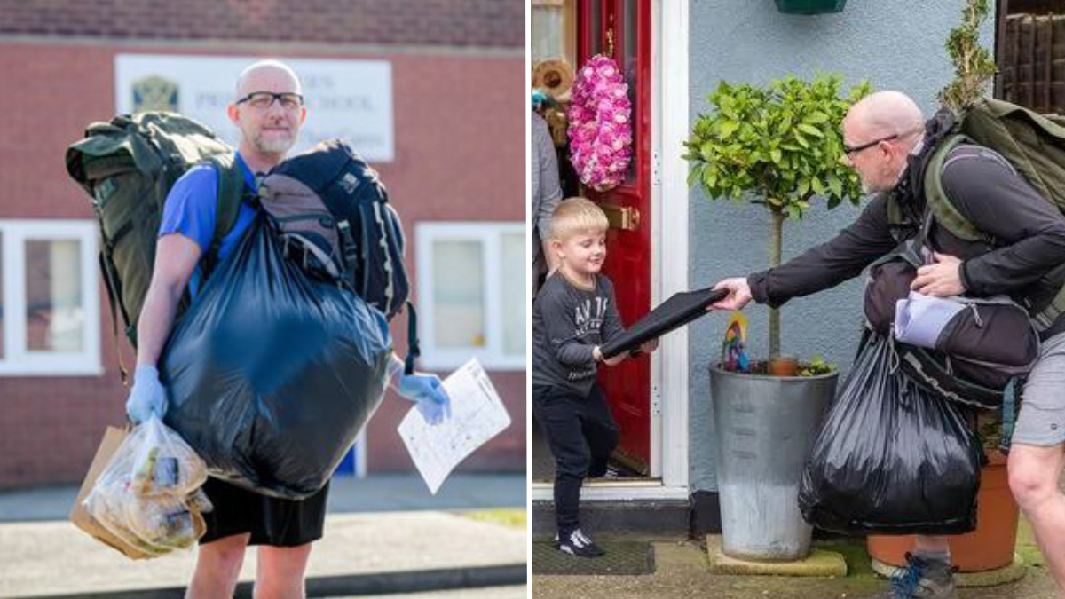 Teacher Hand Delivers Free Lunches to His Students at Their House – But That Wasn’t All He Brought