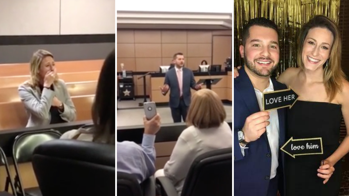 Lawyer Proposes to His Girlfriend After Inviting Her to an Important “Trial”